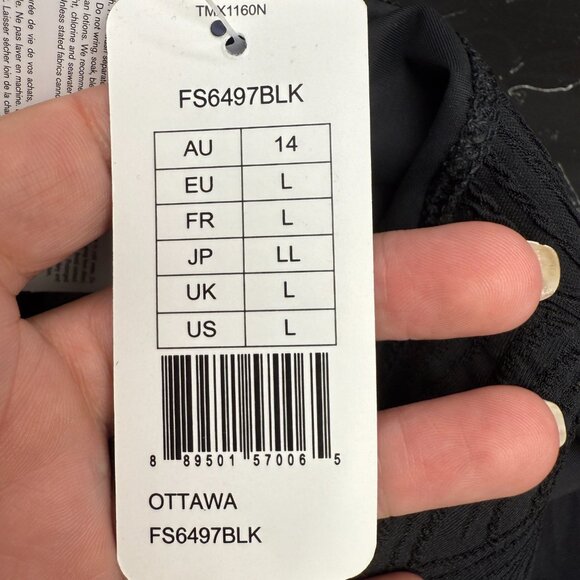 NWT Women's FANTASIE Ottawa High-Waist Bikini Bottoms Black | Size L - Picture 10 of 12